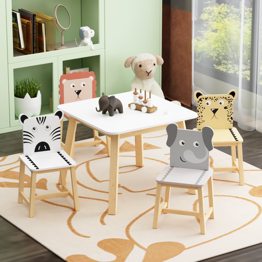 Lula Craftsman Kids Animal Table Set