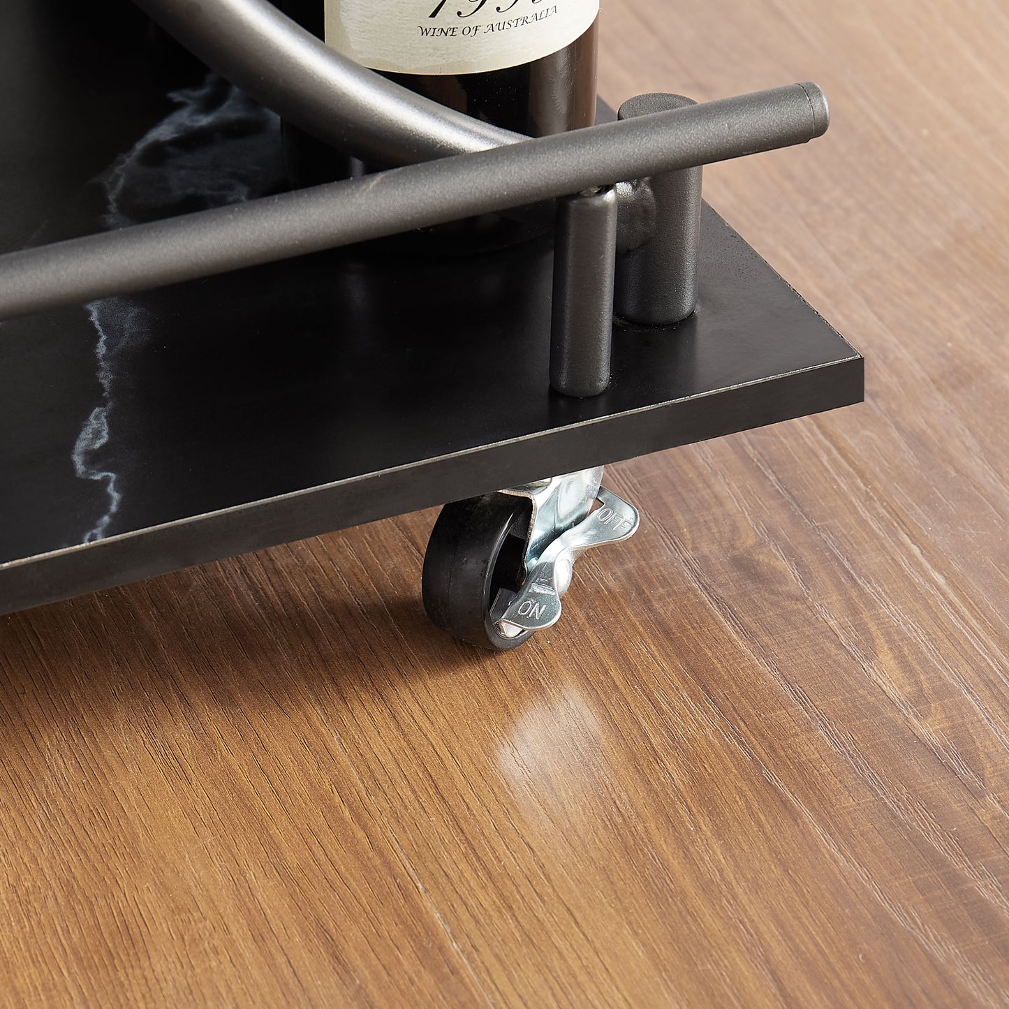 Justo Industrial Retro Beverage Wine Rack