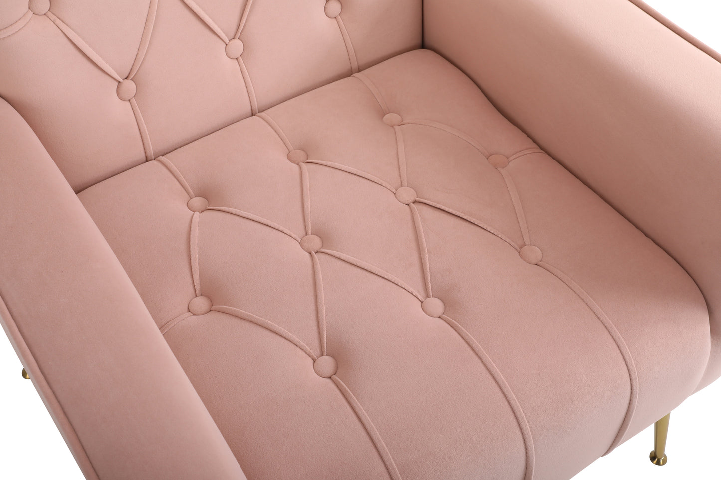 Silverleaf Contemporary Velvet Accent Armchair