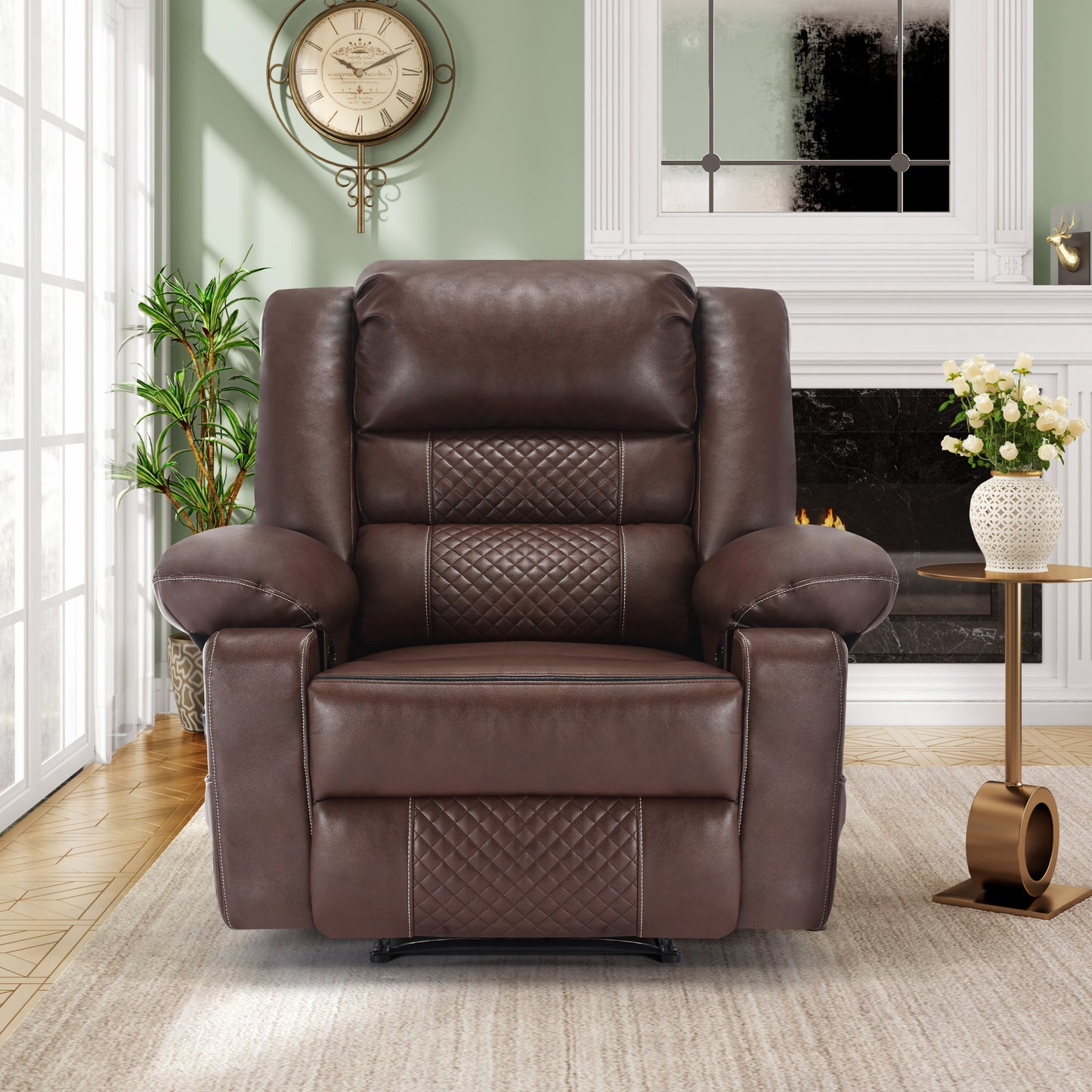 Lula Modern Breathable Leather Massage Recliner