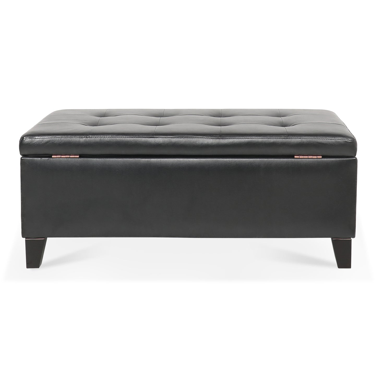 Justo Modern Faux Leather Ottoman