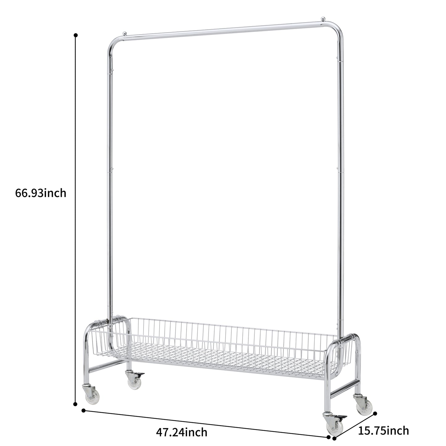 Marcel Industrial Velvet Garment Rack