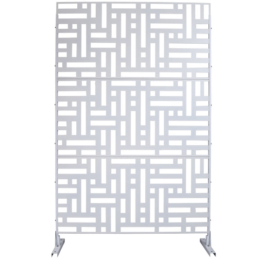 Ghivi Industrial Freestanding Metal Privacy Screen