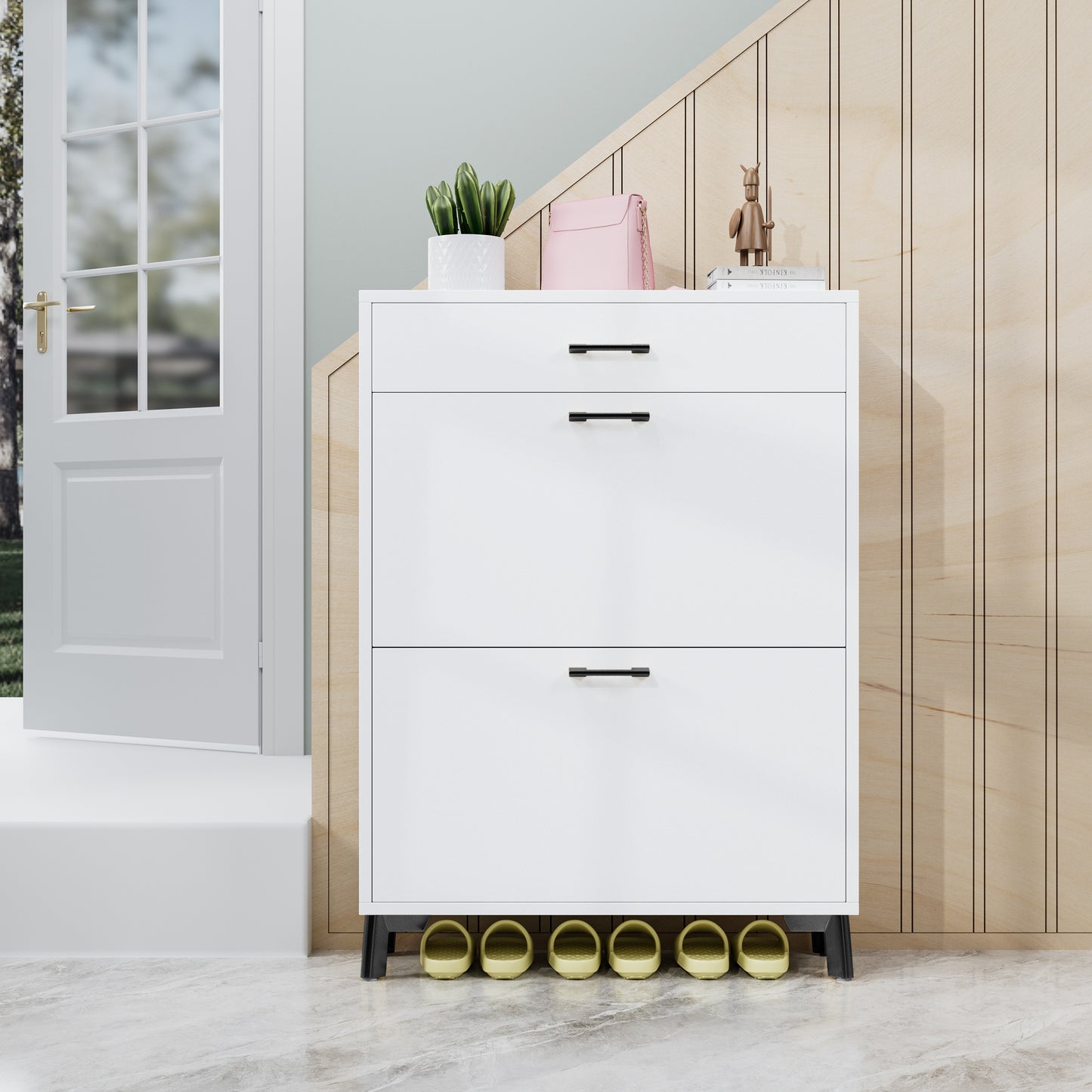 Somerset Modern Hidden Shoe Cabinet