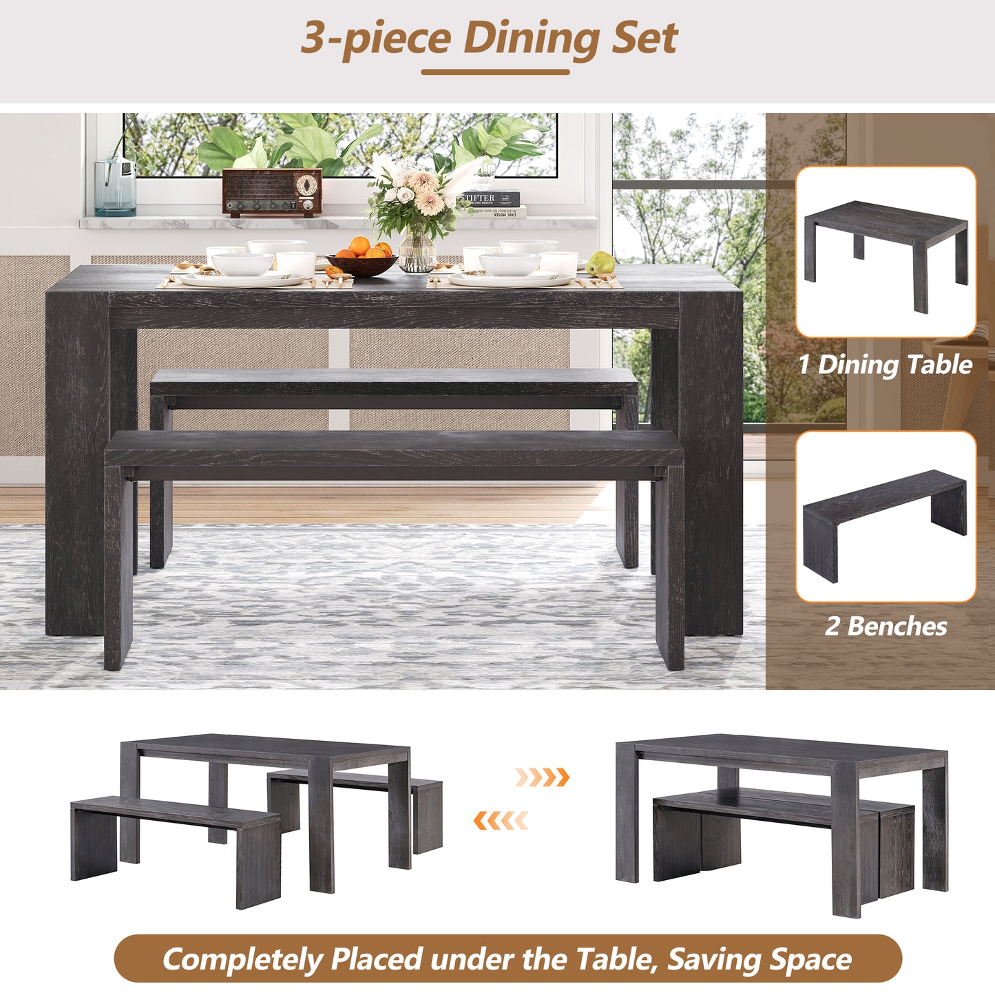 Elmcrest Modern Classic Table Set