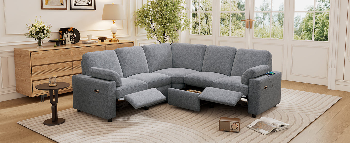 Calista Modern Reclining Theater Sectional