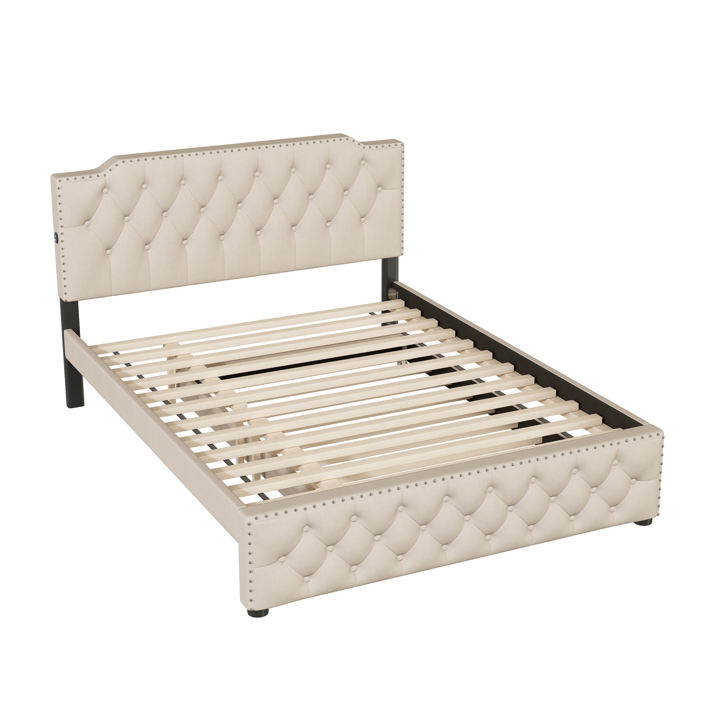 Cleo Contemporary Platform Bed