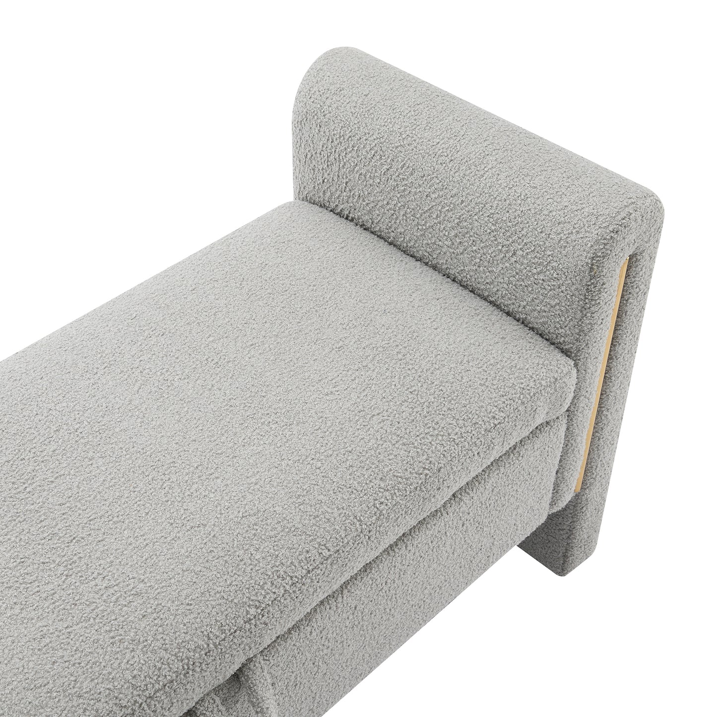 Warmsprings Modern Upholstered Storage Bench