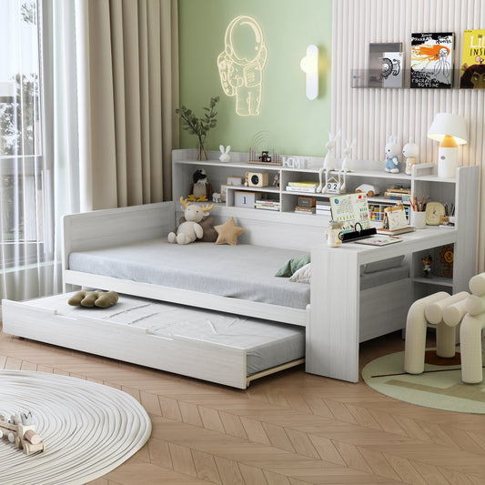 Warmsprings Modern Wooden Storage Daybed