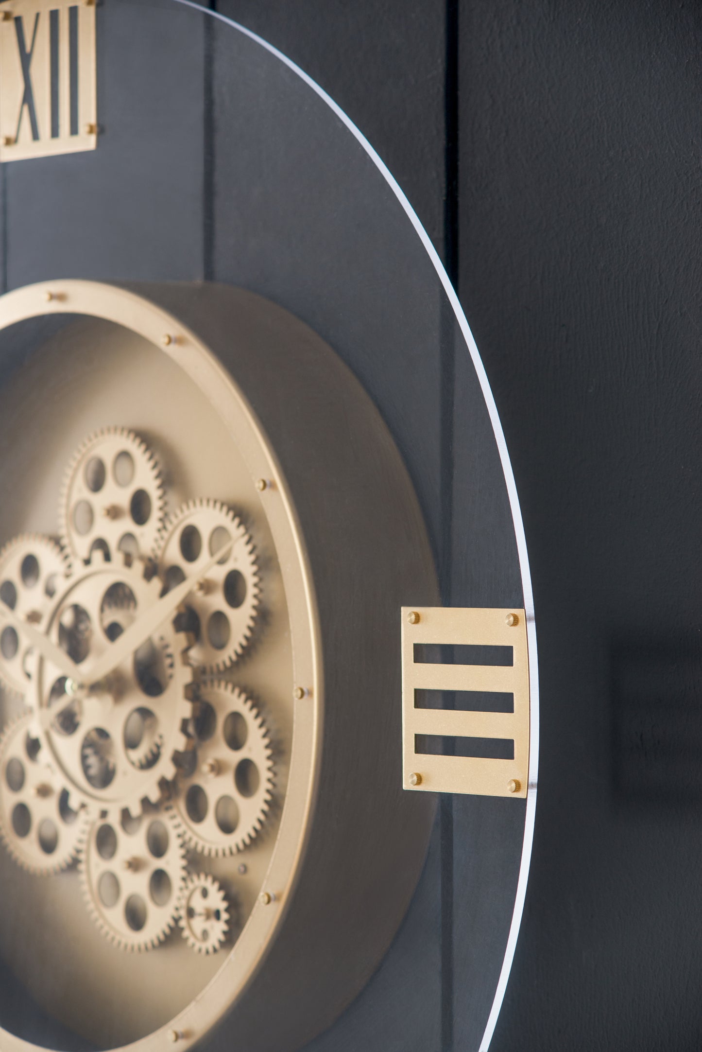 Cleo Contemporary Velvet Round Clock