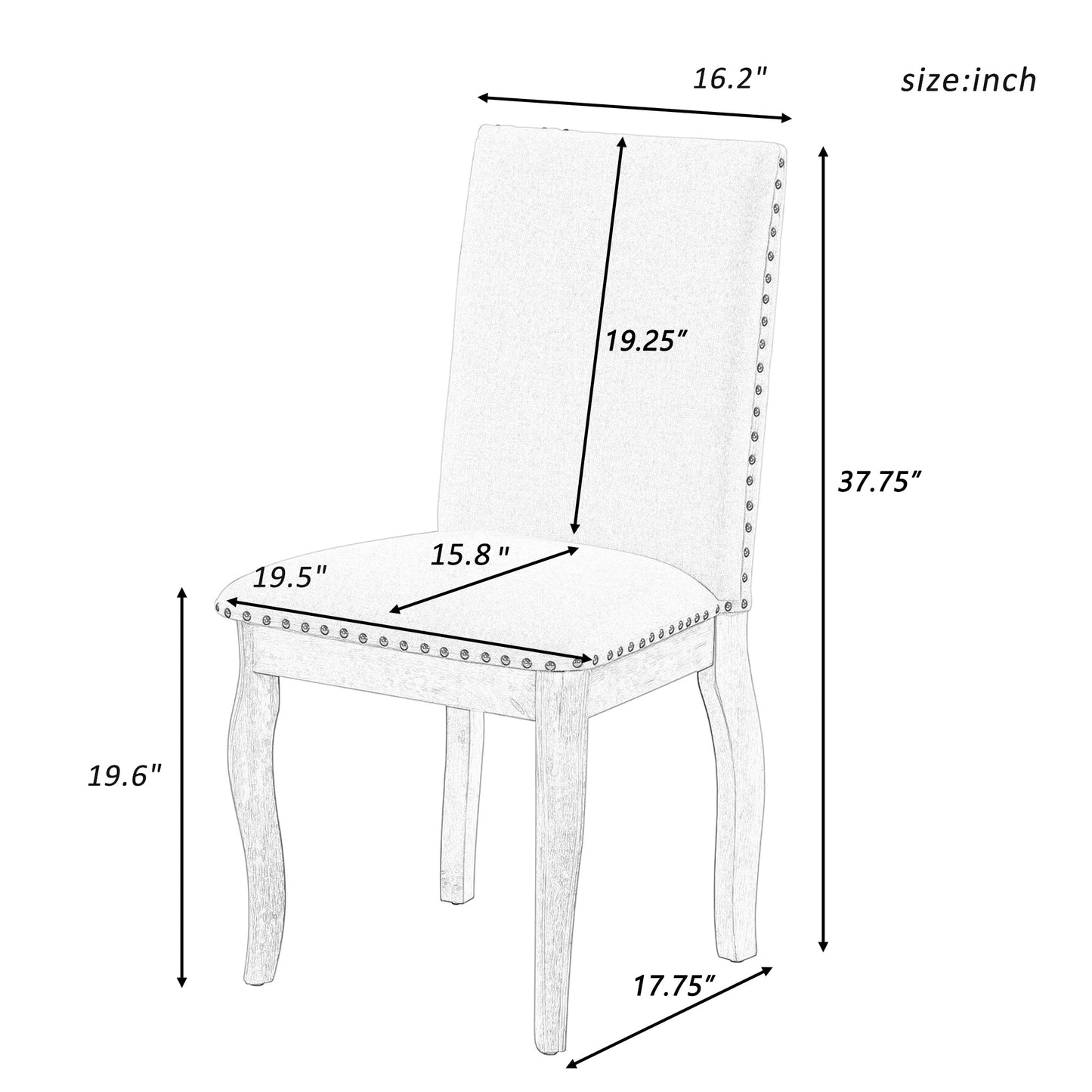Marcel Traditional Wood Dining Chair