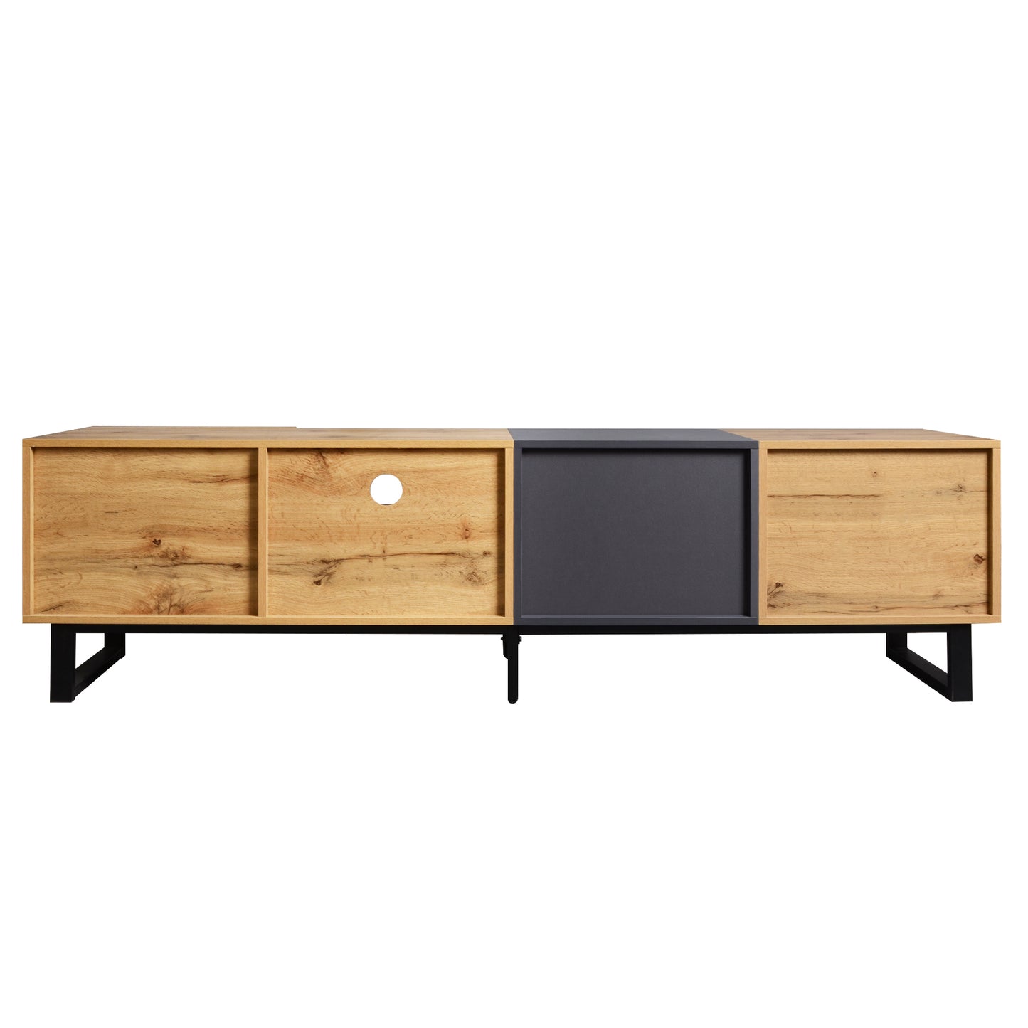 Jiron Modern Open Shelves Media Console