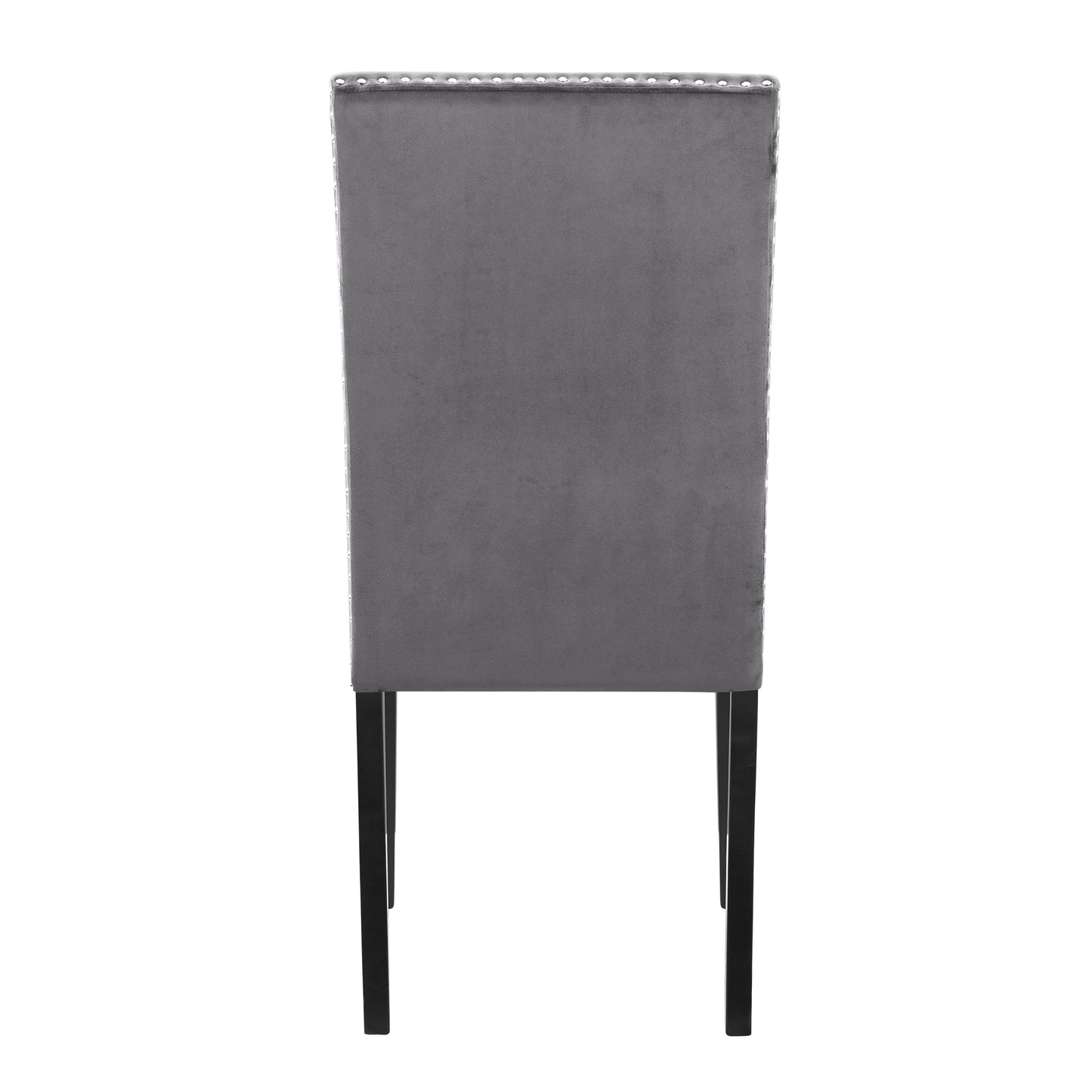 Justo Contemporary Velvet Nailhead Chair