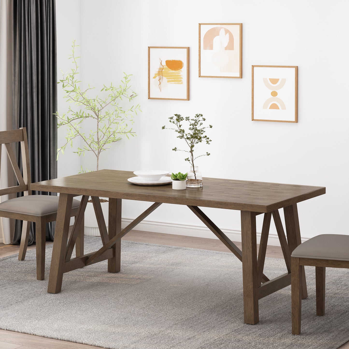 Lula Craftsman Elegant Dining Table