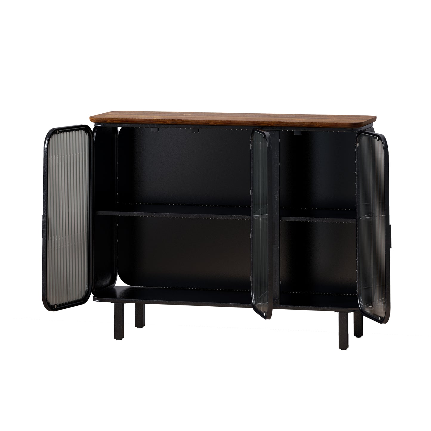 Sonoma Modern Glass Storage Cabinet