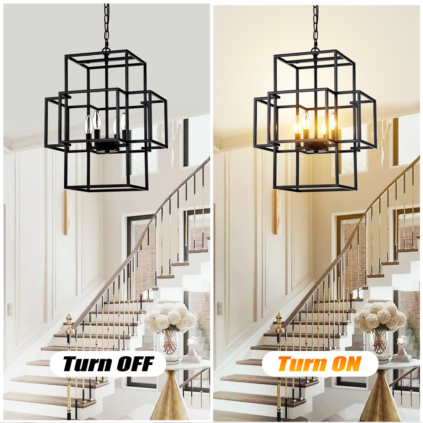 Marites Industrial Farmhouse Lantern Pendant
