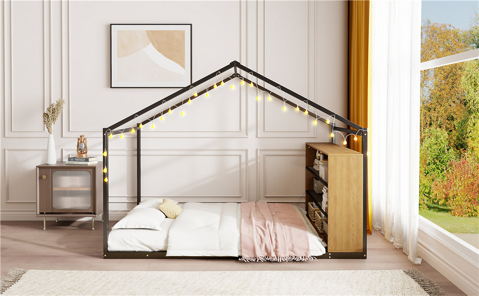 Bartholomew Industrial Metal House Bed Frame