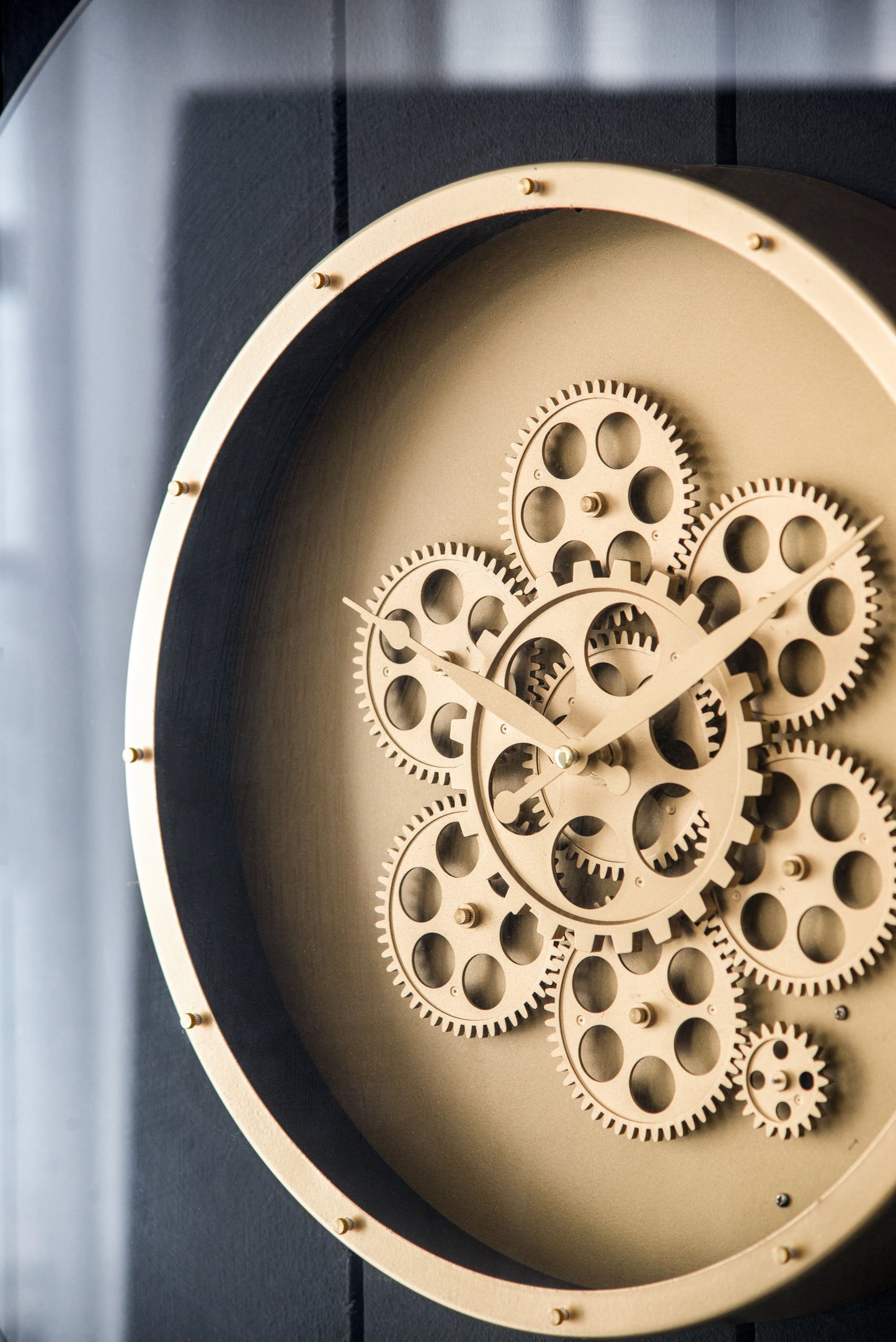 Cleo Contemporary Velvet Round Clock