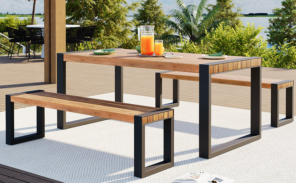 Oakridge Contemporary Outdoor Dining Set