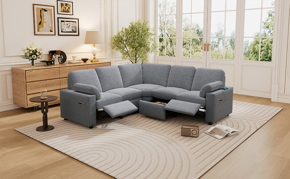 Calista Modern Reclining Theater Sectional