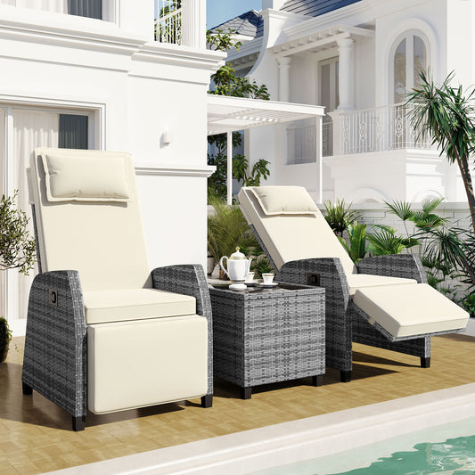Mission Contemporary Outdoor Auto Lounge Pools Set