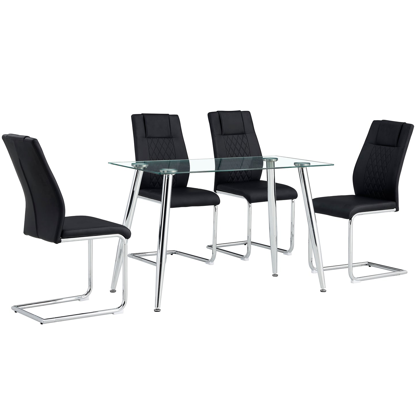 Eda Modern Faux Leather Chairs