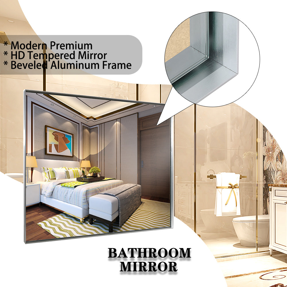 Irvington Modern Beveled Wall Mirror