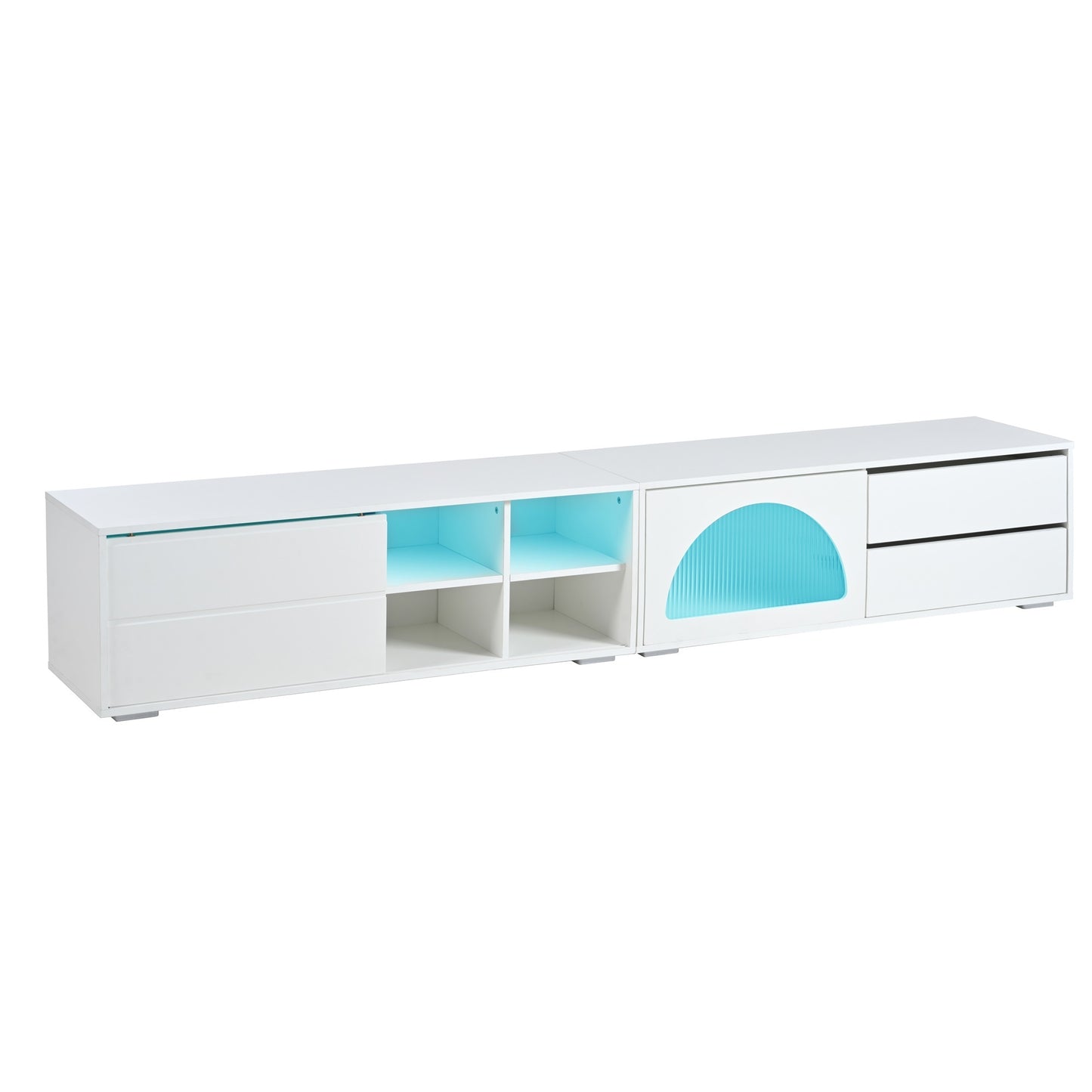 Amity Modern Velvet TV Stand