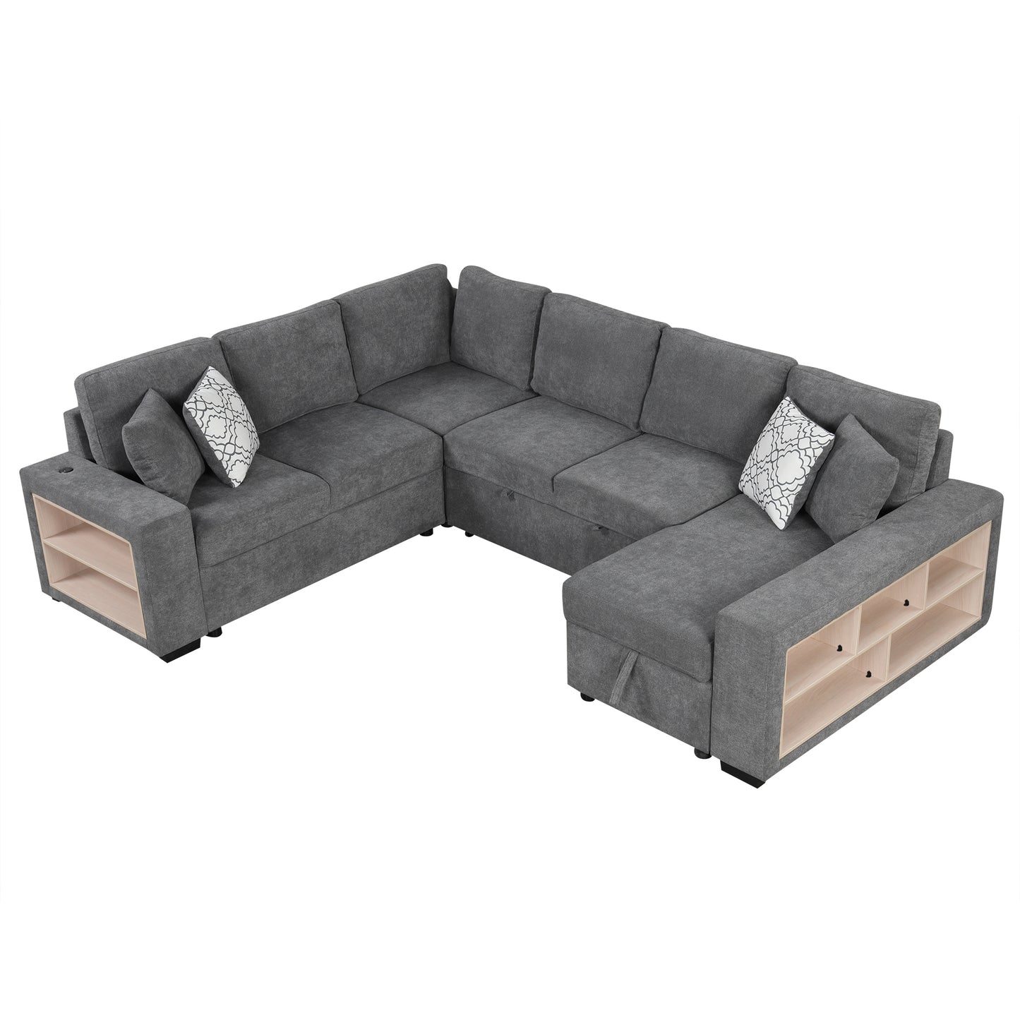 Lazzareschi Contemporary Pull-out Storage Sofa