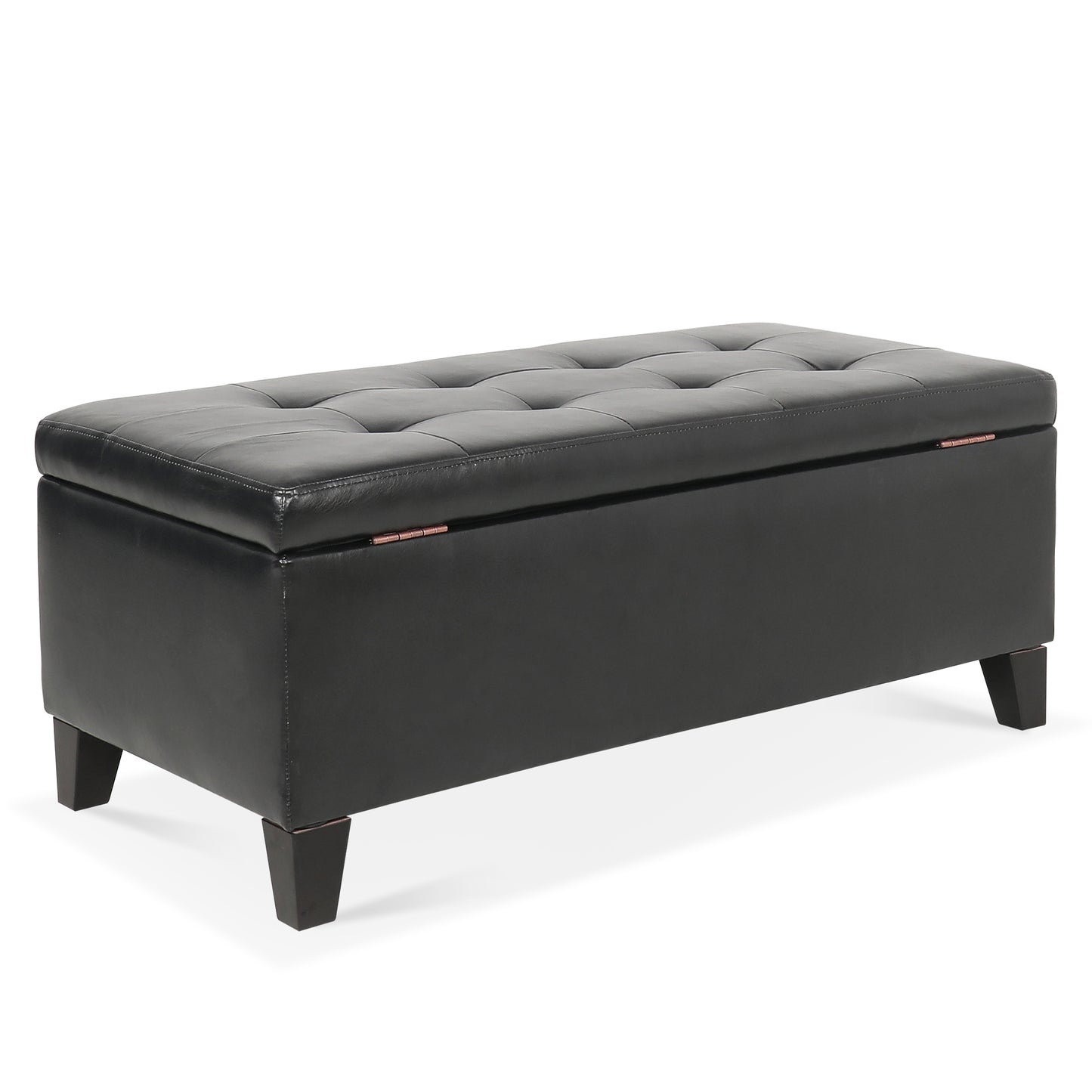 Justo Modern Faux Leather Ottoman