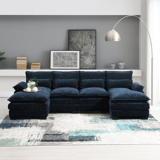 Eda Modern Velvet Sectional Sofa