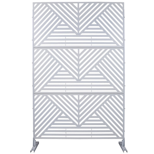 Marcel Industrial Freestanding Metal Privacy Panel