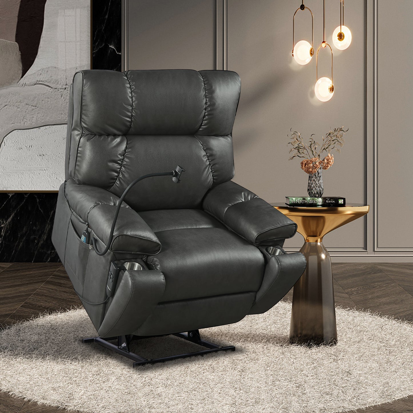 Cleo Contemporary Velvet Recliner Chair