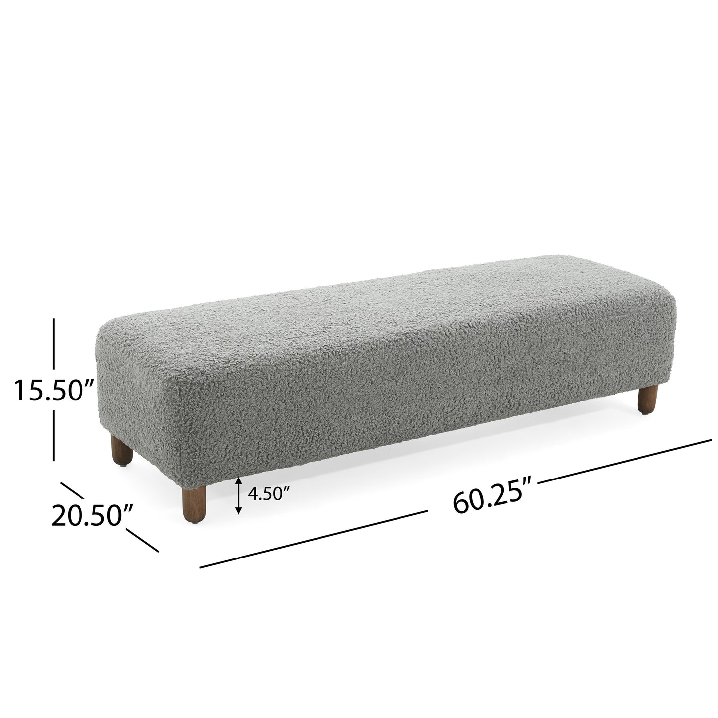 Lazzareschi Modern Comfortable Ottoman