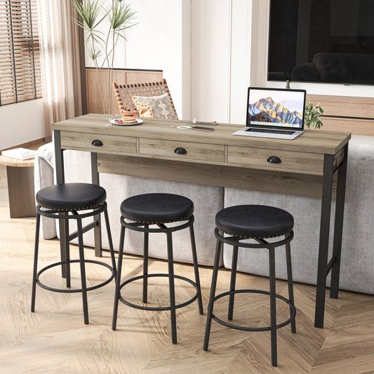 Westport Contemporary Dining Power Stool Set