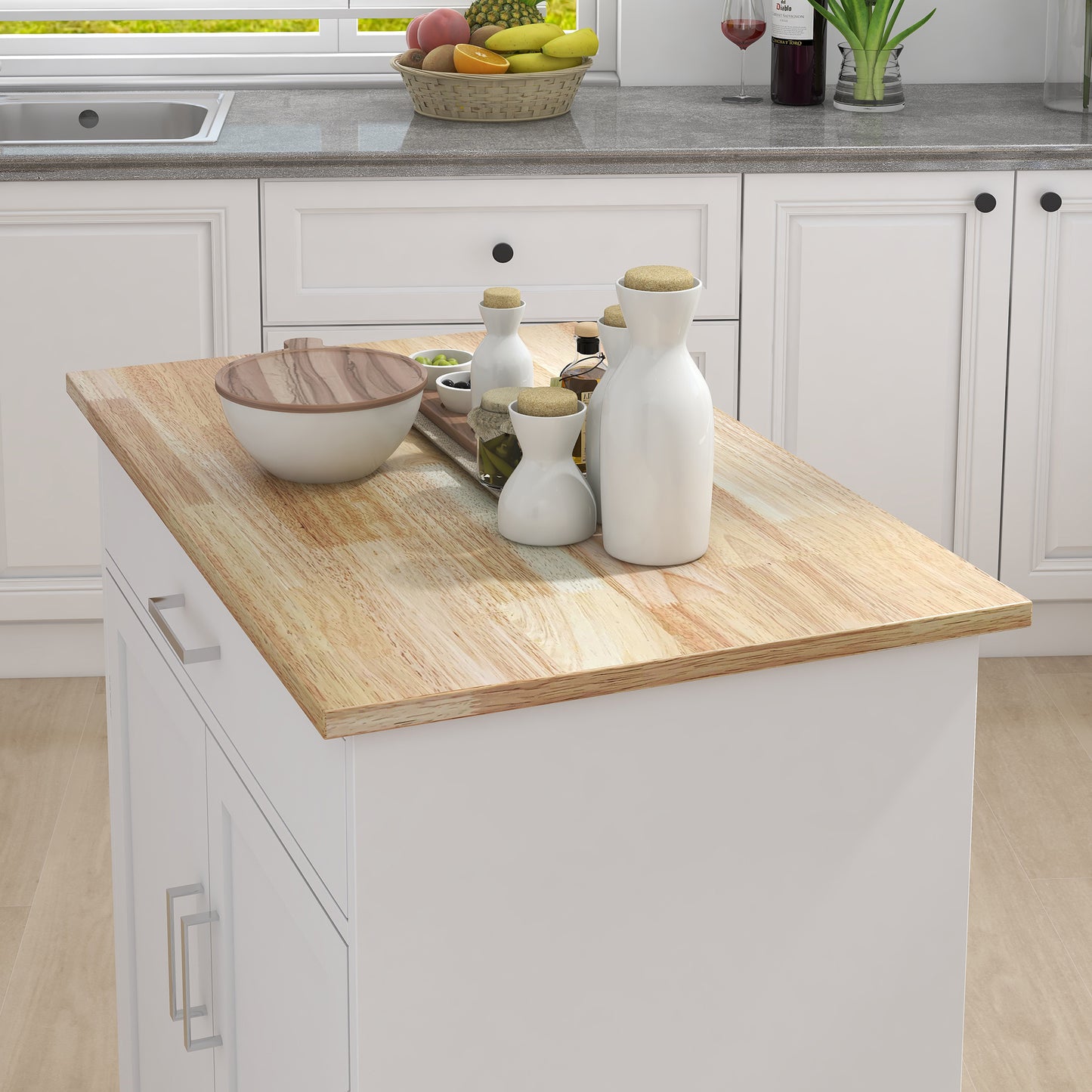Ghivi Modern Kitchen Dining Trolley Cart