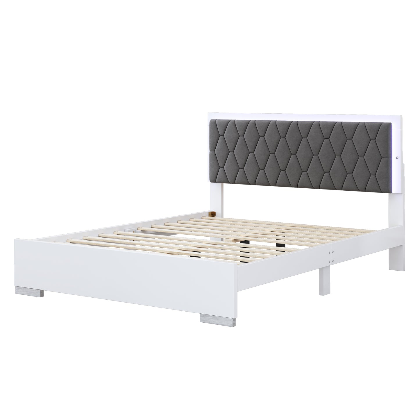 Sonoma Contemporary LED Upholstered Bedroom Set