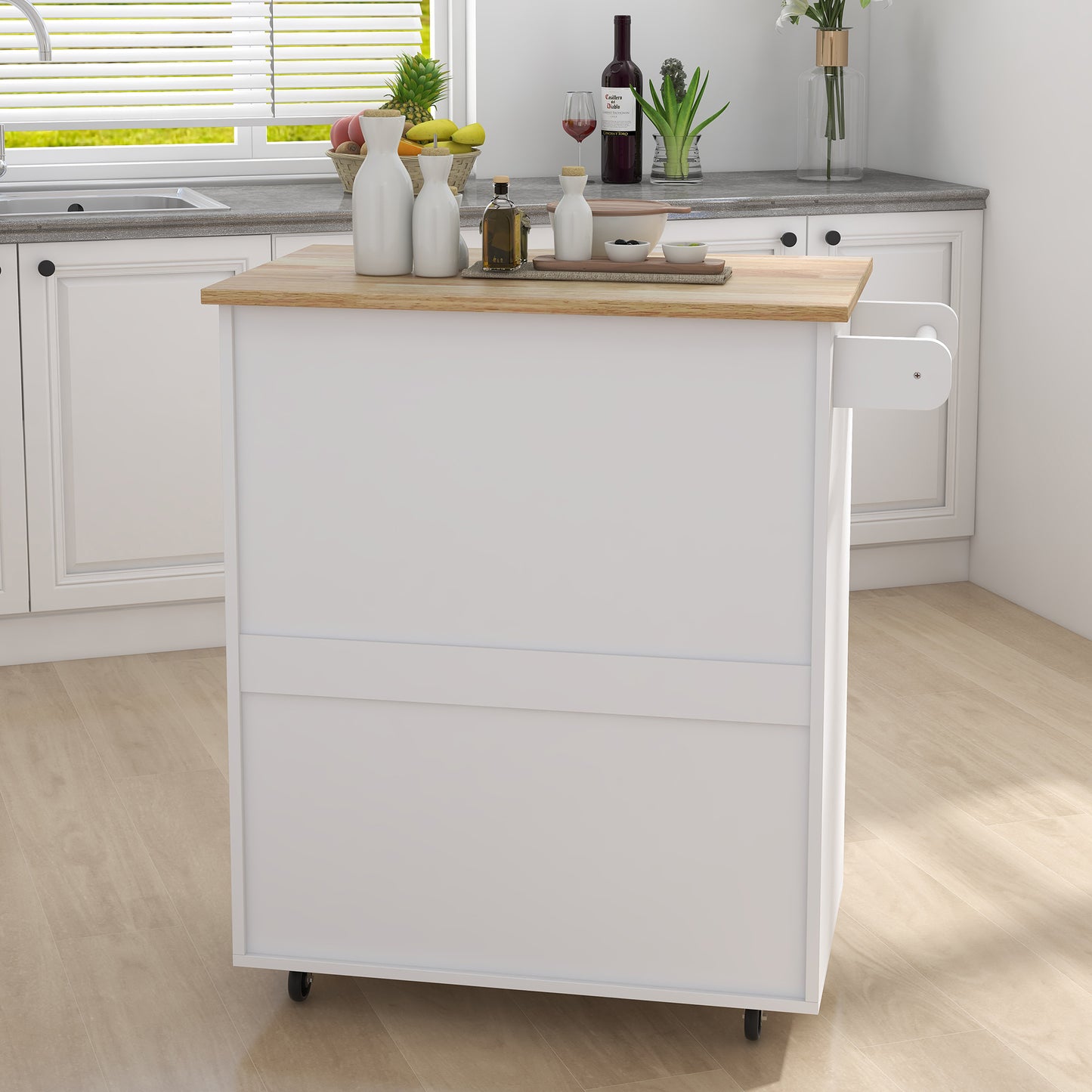 Ghivi Modern Kitchen Dining Trolley Cart