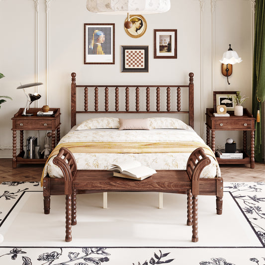 Mission Mid-Century Gourd Shaped Retro Bedroom Set