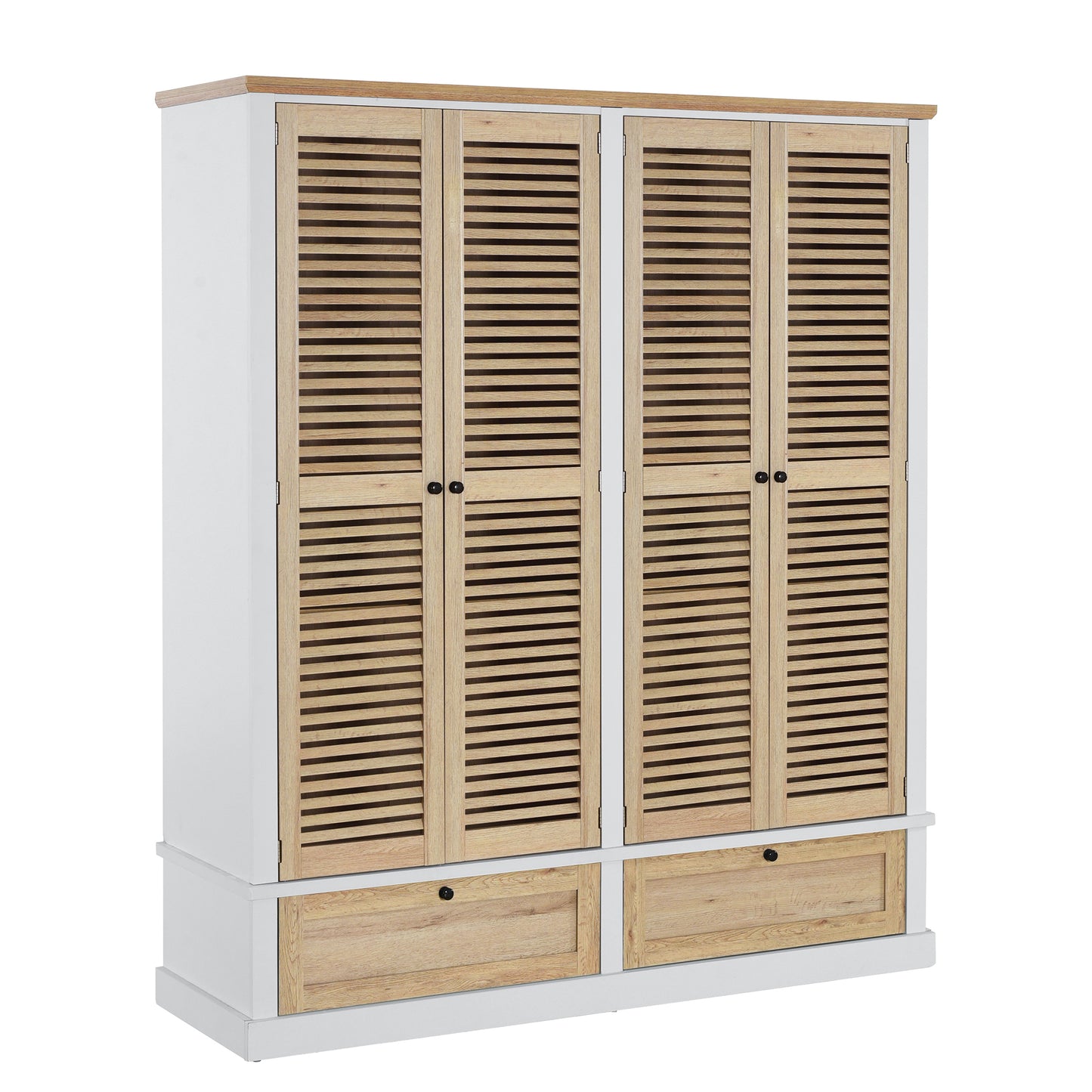 Niles Contemporary Shutter Door Wardrobe