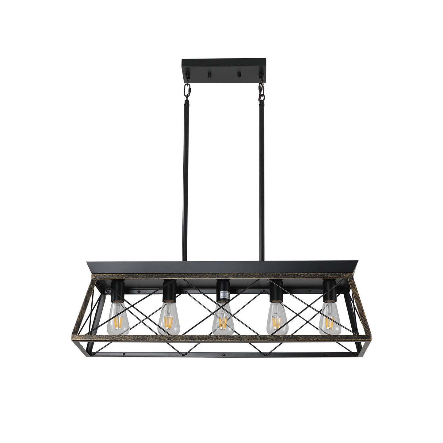 Luz Industrial Rectangular Island Light
