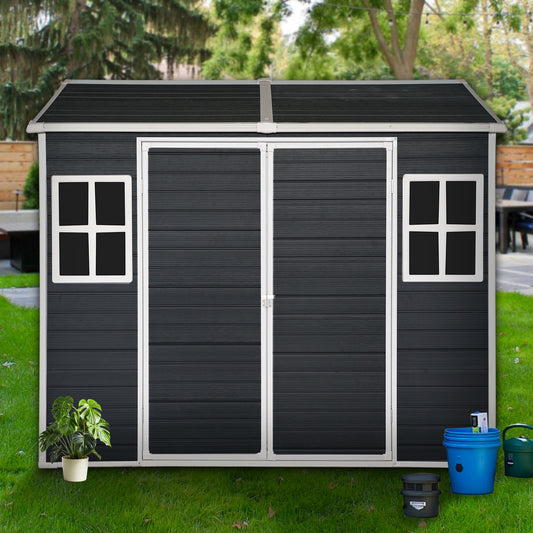 Elmcrest Modern Carbon Garden Shed