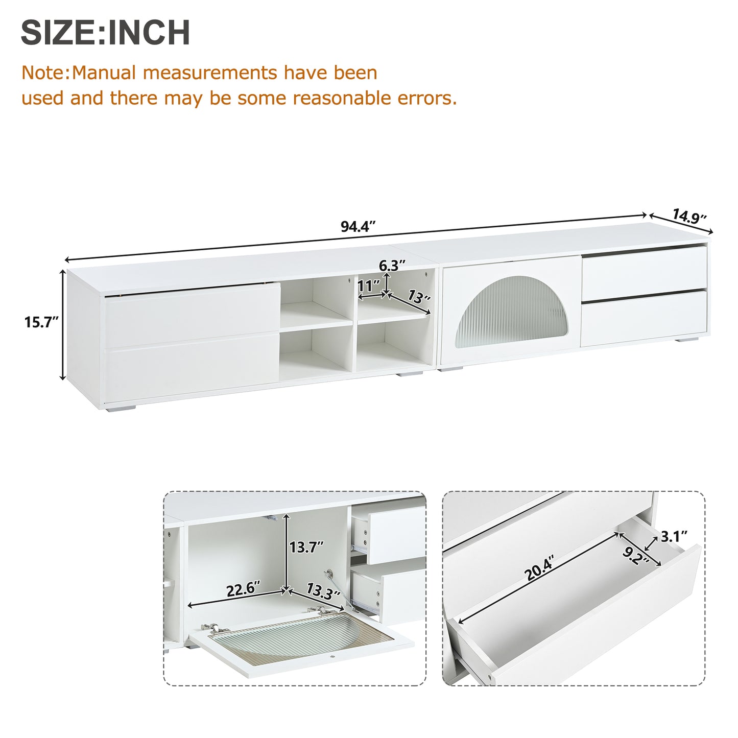 Amity Modern Velvet TV Stand