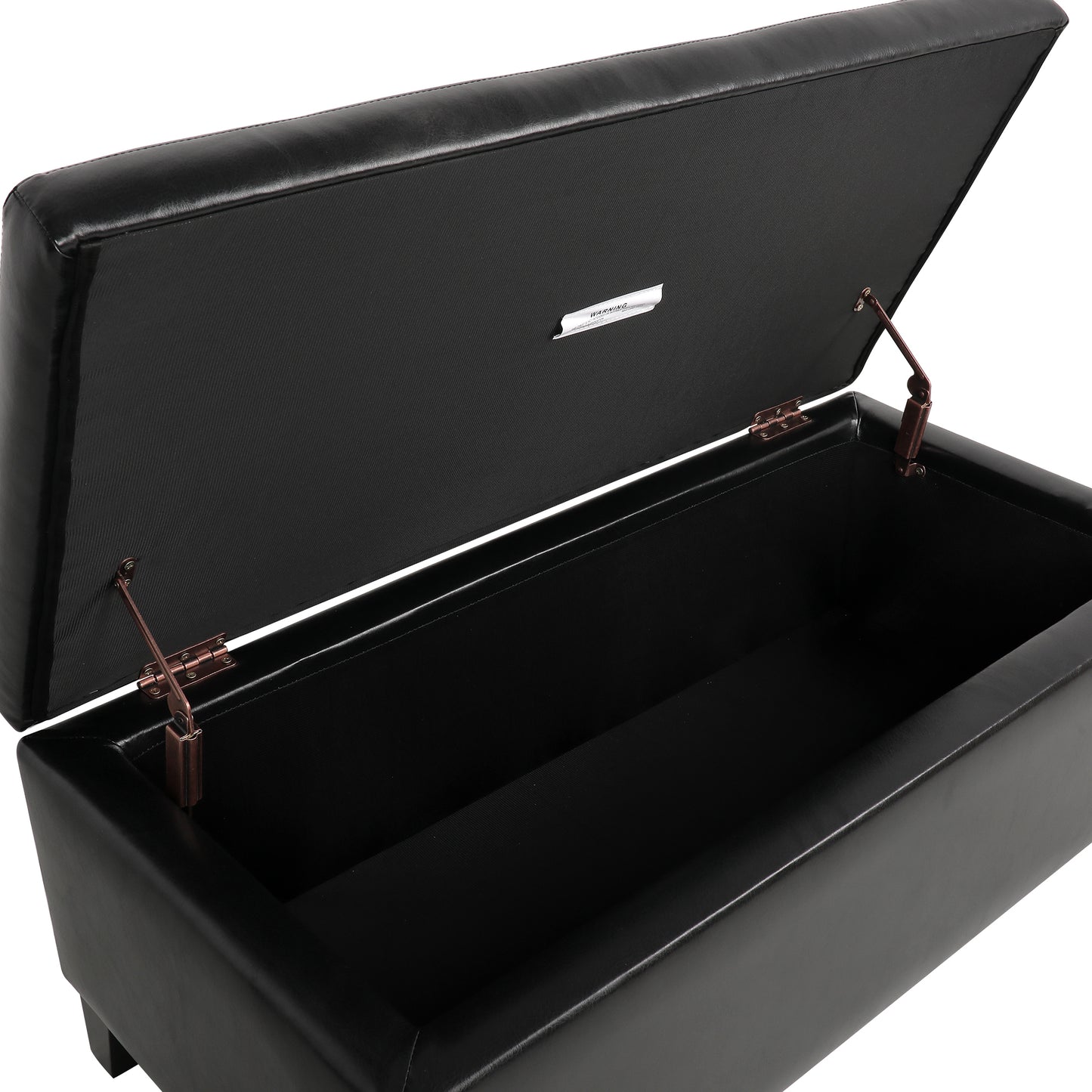 Justo Modern Faux Leather Ottoman