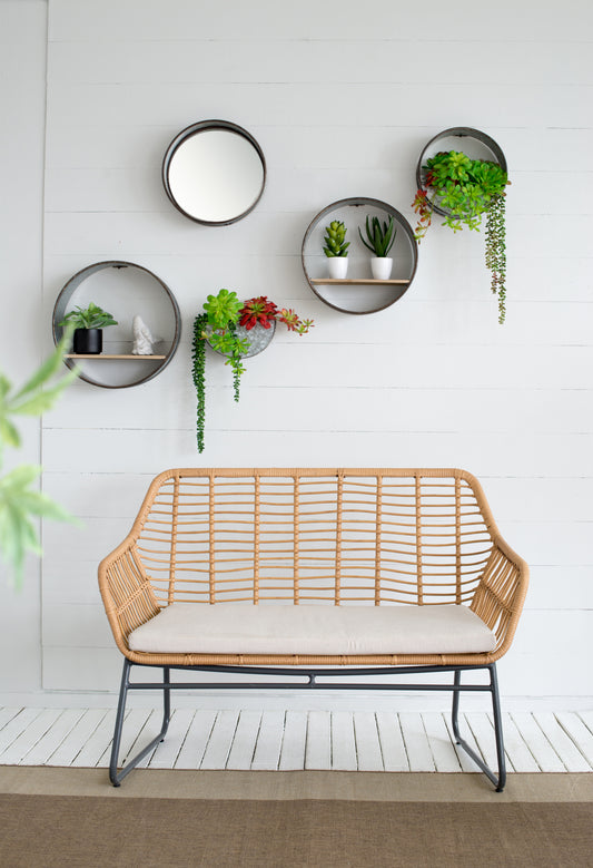 Jiron Industrial Round Metal Planter