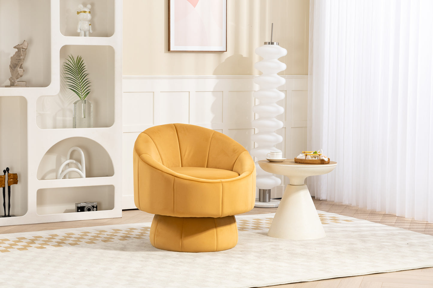 Kingsly Modern Swivel Accent Chair