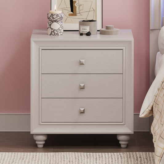 Warmsprings Modern Nightstand with 3 Drawers