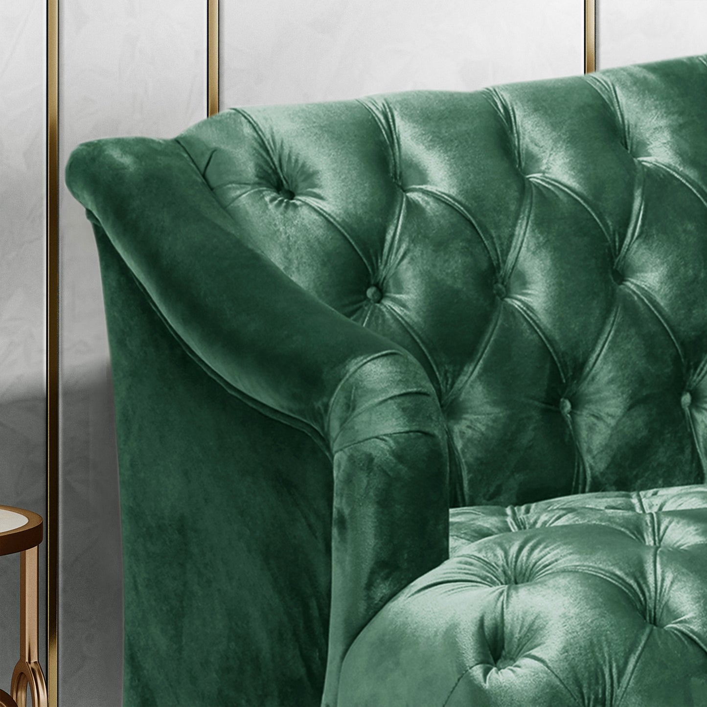 Mission Traditional Velvet Classic Sofa
