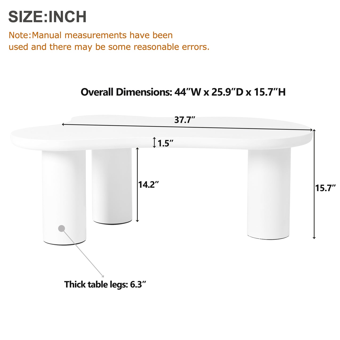 Ghivi Contemporary Cloud Coffee Table