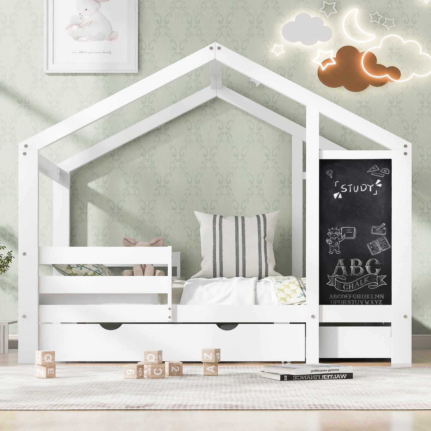 Elmcrest Craftsman Twin House Bed